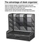 Mesh Desk/ Desktop Stationary Organizer, Multi-Functional Pen Holder, Storage Rack for School Home Office Art Supplies (Black Mesh Pen Holder with Drawer)